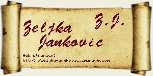 Željka Janković vizit kartica